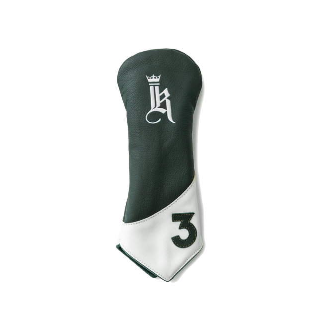 Curve Head Cover, Green / White