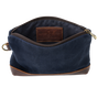 Waxed Canvas Pouch, Navy