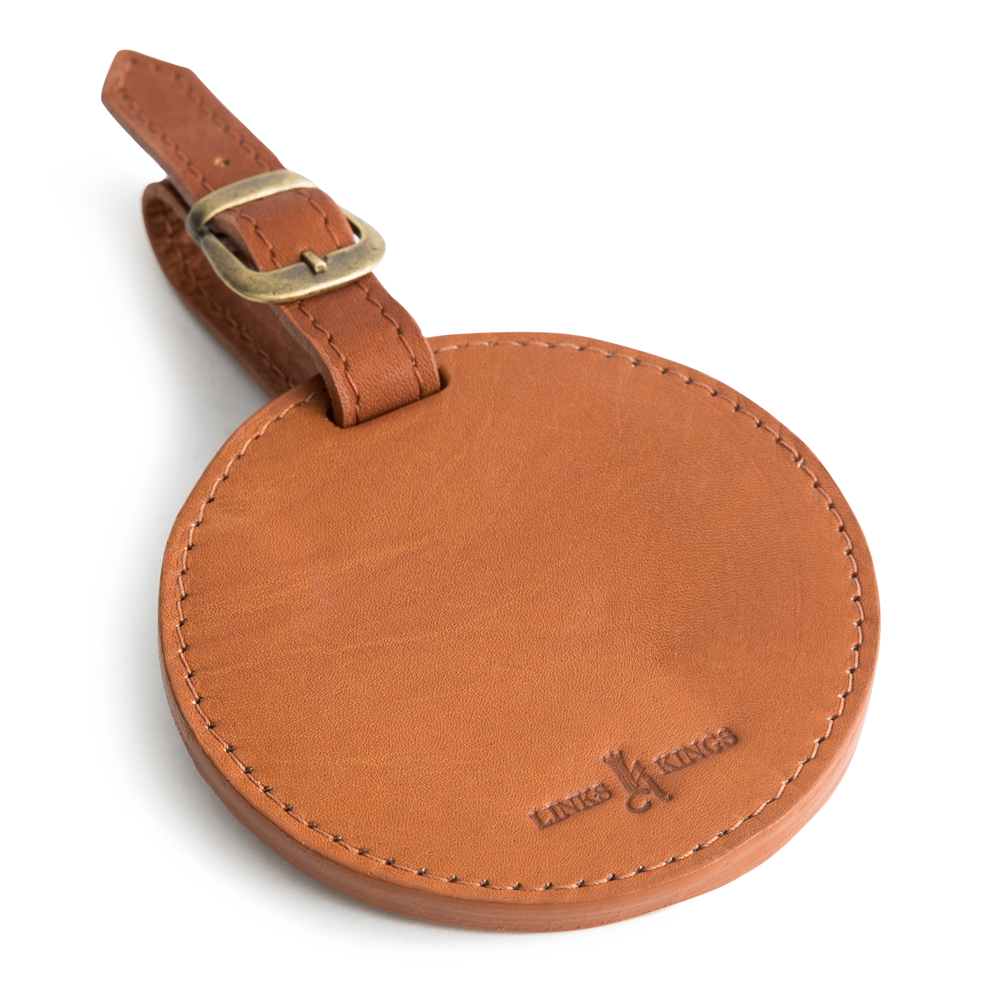 leather bag tag